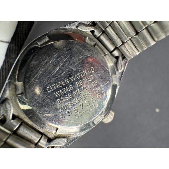 Citizen CQ Date Watch Women Gold Tone Face Stainless Steel Band 2010-895886